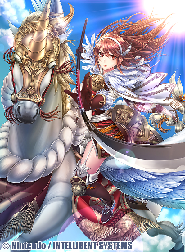 1girl, armor, fire_emblem, fire_emblem_cipher, fire_emblem_if, fumi_(butakotai), gloves, long_hair