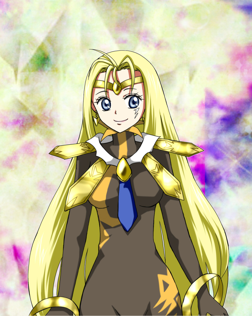 anklet, bishoujo_senshi_sailor_moon, bishoujo_senshi_sailor_moon_another_story, black_gloves, blonde_hair, blue_eyes, bodysuit, bowtie