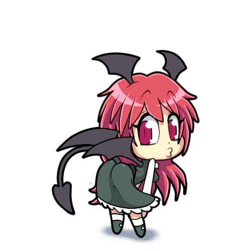 1girl, animated, animated_gif, ass, ass_shake, chibi, dancing, daniel_renard