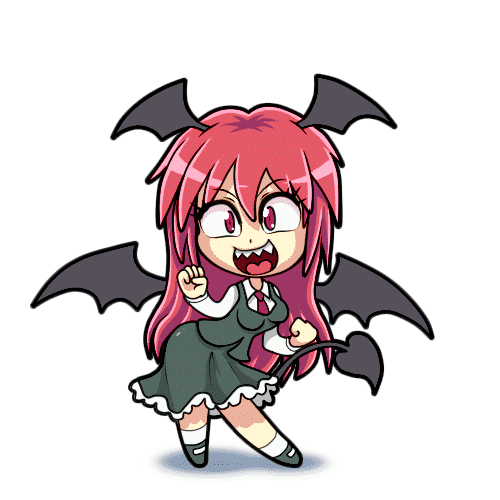 1girl, animated, animated_gif, ass_shake, chibi, clenched_hands, dancing, daniel_renard