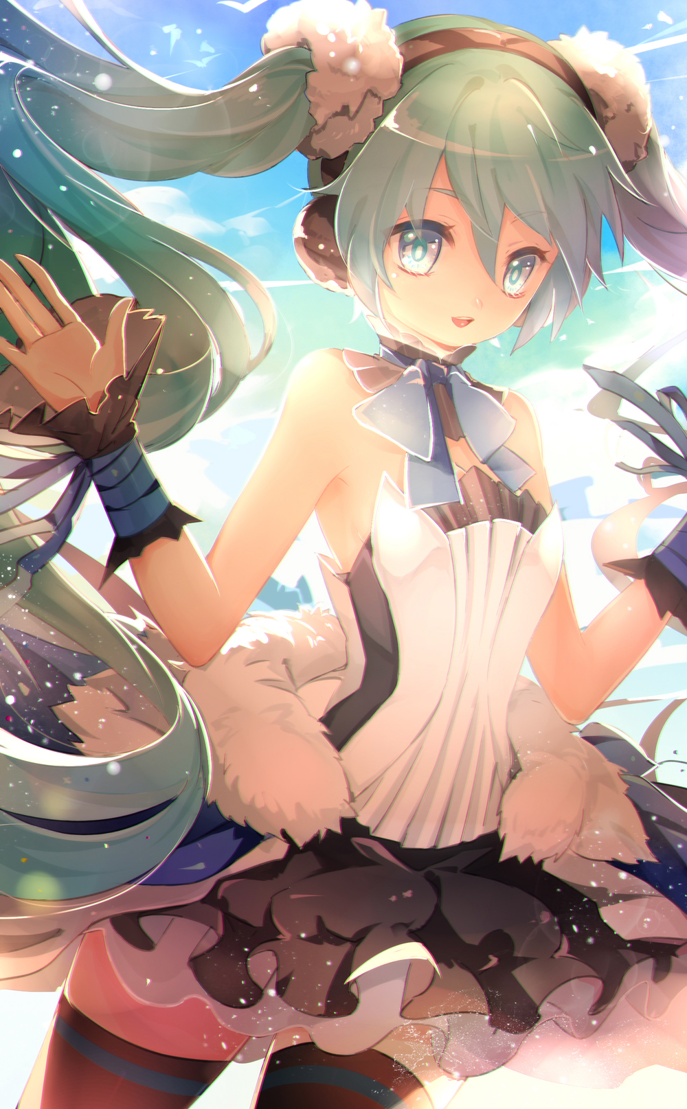 1girl, 7th_dragon, 7th_dragon_(series), 7th_dragon_2020, aqua_eyes, aqua_hair, hatsune_miku, highres