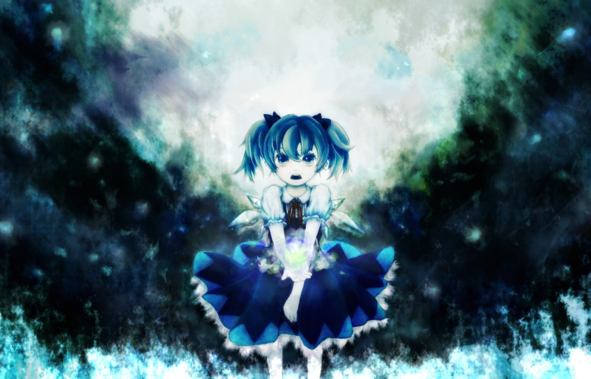 cirno, energy_ball, motachin, touhou, twintails
