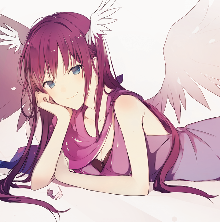 1girl, arm_support, bare_arms, bare_shoulders, black_bra, blue_eyes, bra, breasts