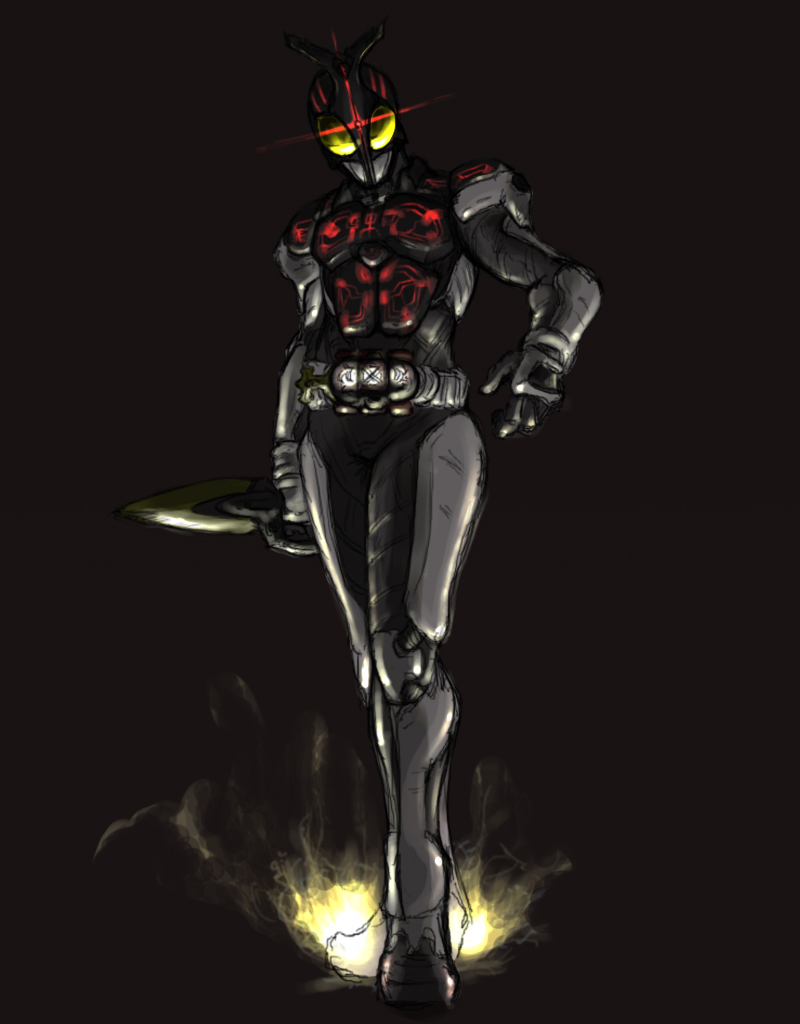 kamen_rider, kamen_rider_dark_kabuto, kamen_rider_kabuto_(series), kimmt, paintedmike, sword, weapon