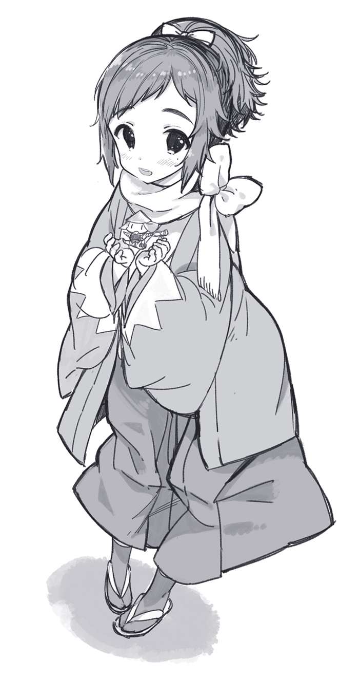 2boys, bow, catapault_(touken_ranbu), hair_bow, hakama, haori, highres, japanese_clothes