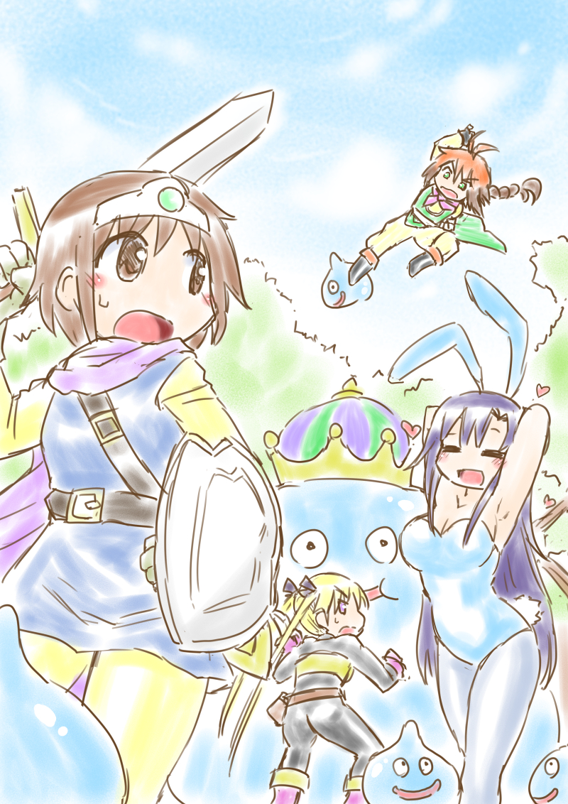 animal_ears, bunnysuit, cosplay, dragon_quest, dragon_quest_iii, fighter_(dq3), fighter_(dq3)_(cosplay), goshiki_agiri