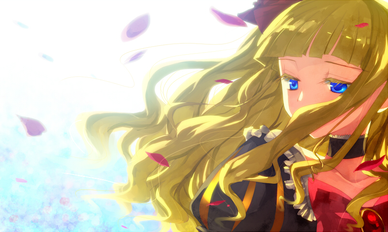 bad_id, beatrice, blonde_hair, blue_eyes, choker, hanui, long_hair, umineko_no_naku_koro_ni