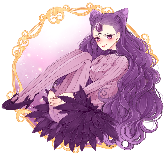 1girl, arichel, bishoujo_senshi_sailor_moon, black_moon_clan, black_shoes, black_skirt, blush, bodysuit