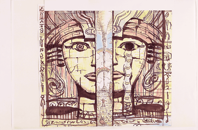 1boy, artist_request, concept_art, grandia, grandia:_parallel_trippers, official_art, outdoors, yuuhi_(grandia)