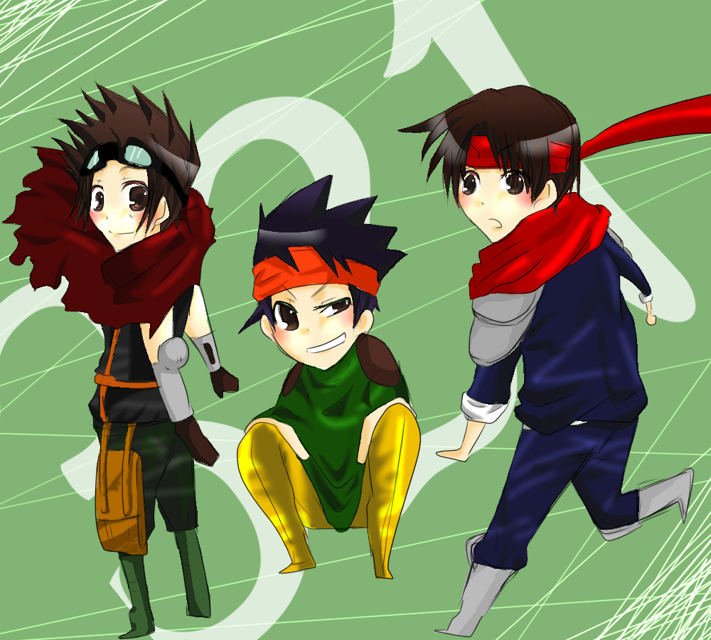 1boy, alec_(arc_the_lad), arc_(arc_the_lad), arc_the_lad, arc_the_lad_ii, arc_the_lad_iii, multiple_boys, multiple_girls