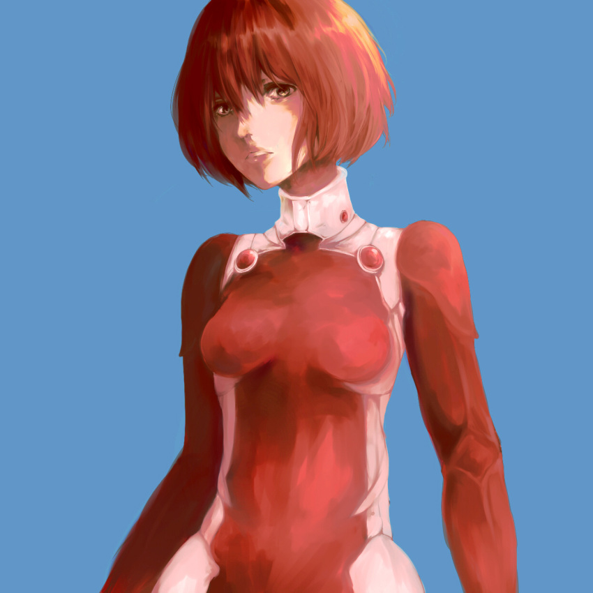 1girl, all_you_need_is_kill, bodysuit, breasts, highres, redhead, rita_vrataski, short_hair