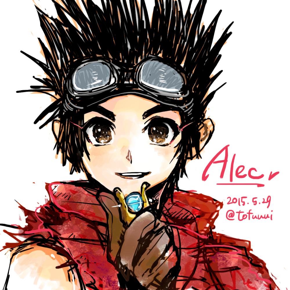 1boy, alec_(arc_the_lad), arc_the_lad, arc_the_lad_iii, brown_hair, short_hair, solo, spiky_hair