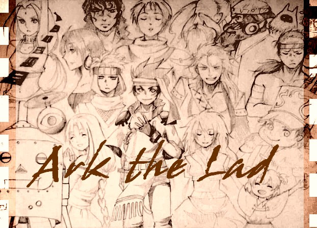 1girl, akura_(arc_the_lad), arc_(arc_the_lad), arc_the_lad, arc_the_lad_ii, bandana, brown_hair, choko_(arc_the_lad)