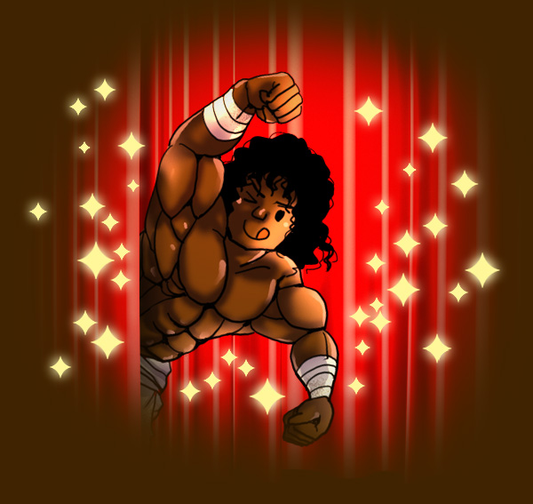 1boy, arc_the_lad, arc_the_lad_ii, artist_request, black_hair, dark_skin, gruga, gruga_(arc_the_lad)