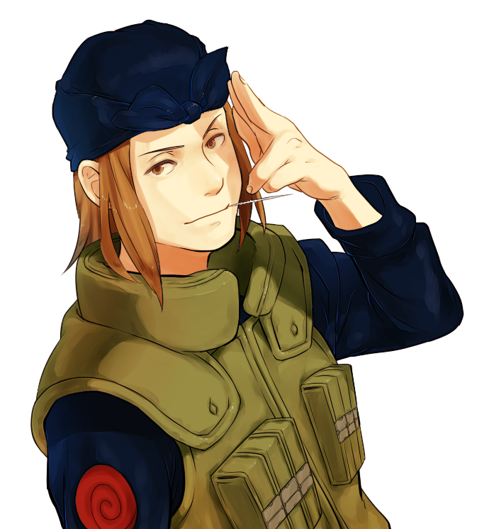 160@kkir, 1boy, bandana, brown_eyes, brown_hair, naruto, naruto_shippuuden, shiranui_genma