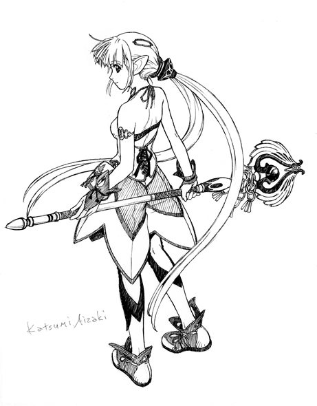 1girl, alfina_(grandia), breasts, grandia, grandia_i, long_hair, md5_mismatch, signature