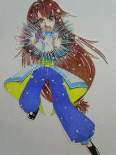 1girl, artist_request, legaia_2, legaia_densetsu, lowres, sketch, solo, source_request