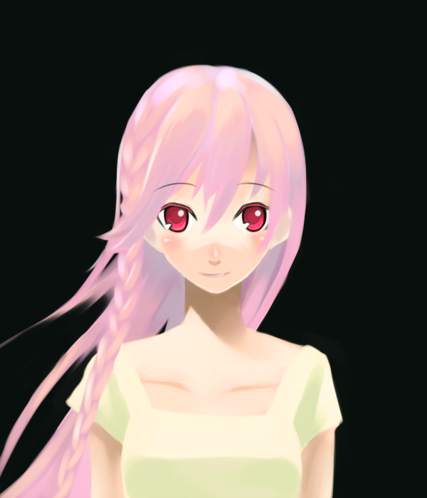 braid, kaz_(pixiv61454), lil, lil_(lux-pain), long_hair, lux-pain, pink_hair, red_eyes