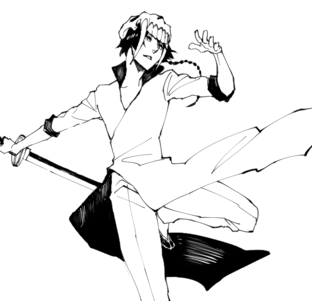 agatsumaattsu, arrancar, black_hair, bleach, braid, ggio_vega, long_hair, mask