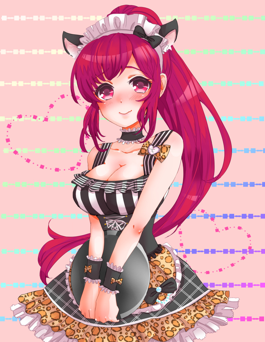 1girl, alternate_costume, animal_ears, artist_request, asami_kei, breasts, cat_ears, enmaided