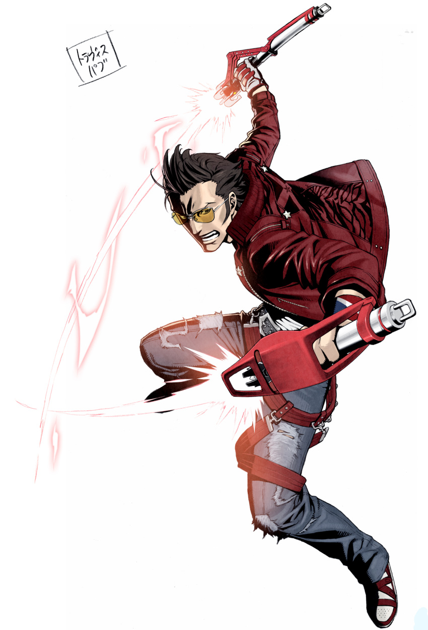 absurdres, dual_sword, dual_wield, dual_wielding, energy_sword, highres, kozaki_yuusuke, lightsaber