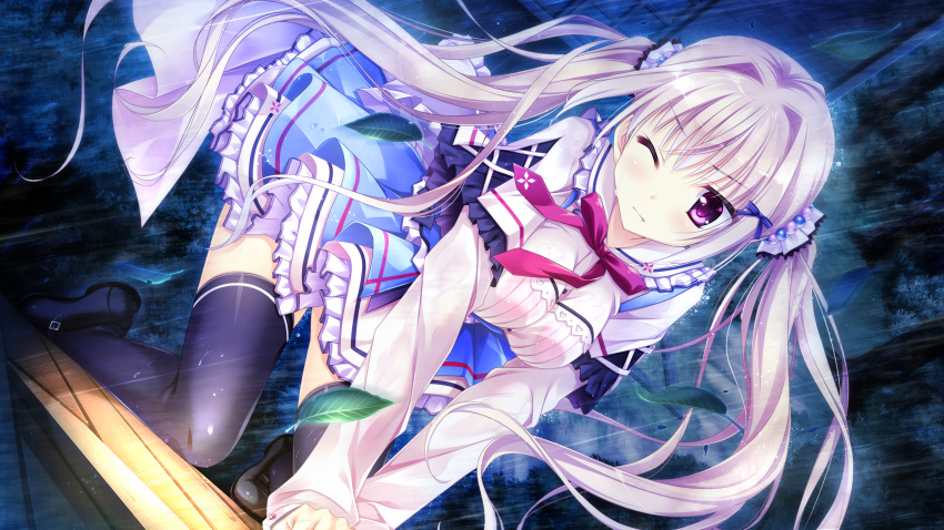1girl, blonde_hair, game_cg, highres, hiiragi_mio, kimishima_ao, koi_suru_kimochi_no_kasanekata, long_hair