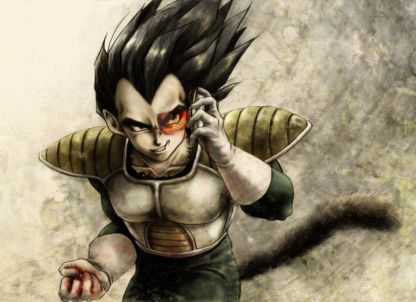 1boy, armor, black_eyes, black_hair, blood, bloody_clothes, clenched_hand, collarbone