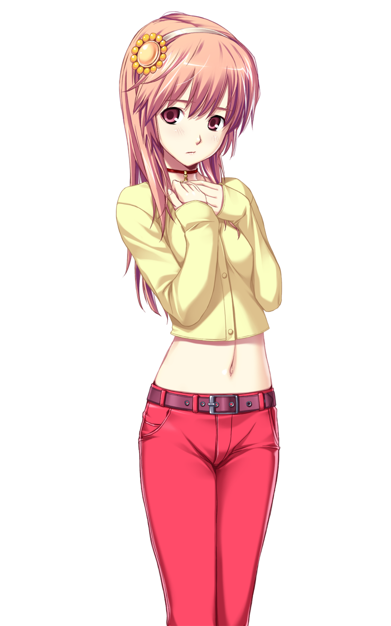1girl, belt, brown_eyes, brown_hair, hairband, highres, long_hair, looking_at_viewer