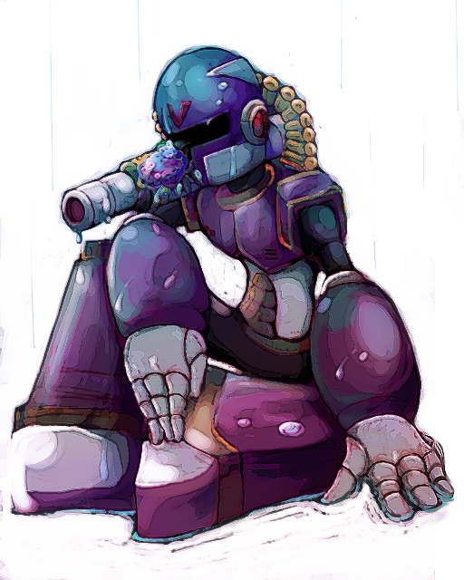 cannon, mega_man_(series), mega_man_x_(series), rain, robot, rockman, rockman_x, shiroiruka