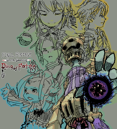 apple, chelinka, clavat, final_fantasy, final_fantasy_crystal_chronicles, food, fruit, gauntlets, gnash, helmet, liltie, lilty, lowres, meeth, oekaki, raku, selkie, yuke, yuri