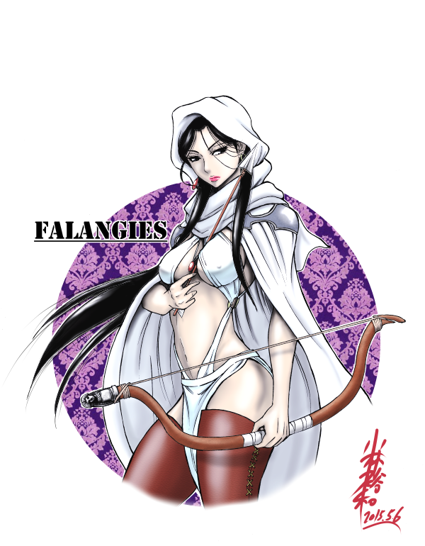 1girl, arrow, arslan_senki, black_hair, bow_(weapon), breasts, cape, character_name