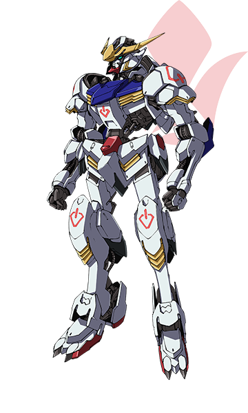 gundam, gundam_barbatos, gundam_tekketsu_no_orphans, mecha, no_humans, official_art, tagme, transparent_background