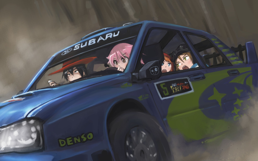 anti-magic_academy, artist_request, crossover, highres, houkago_no_pleiades, kusanagi_takeru, nikaido_mari, ootori_ouka