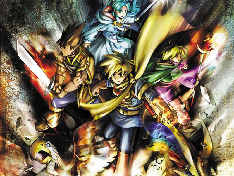 gerald_(golden_sun), golden_sun, ivan_(golden_sun), mary_(golden_sun), official_art, robin_(golden_sun)