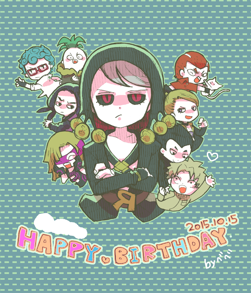 :3, bebe_(ad234_tenrou), black_hair, black_sclera, blonde_hair, blue_hair, cat, chibi