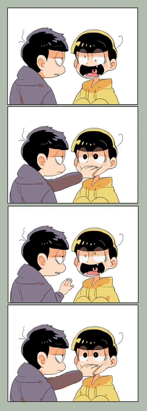 2boys, :d, animal_ears, black_eyes, blonde_hair, blush, brothers, closed_mouth