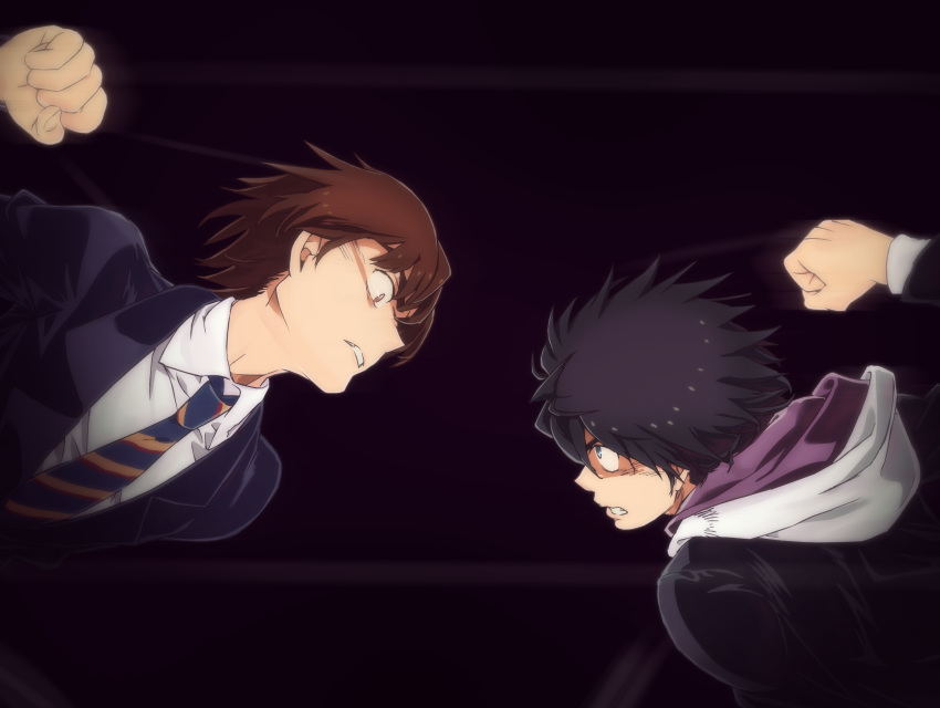 haimura_kiyotaka, highres, kamijou_touma, kamisato_kakeru, tagme, to_aru_majutsu_no_index, to_aru_majutsu_no_index:_new_testament