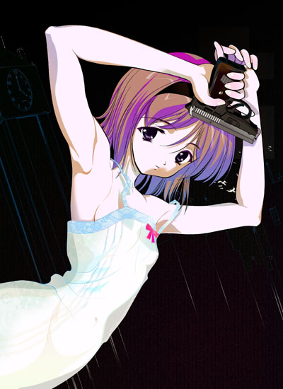 gun, gunslinger_girl, henrietta, nightdress, pistol, tagme