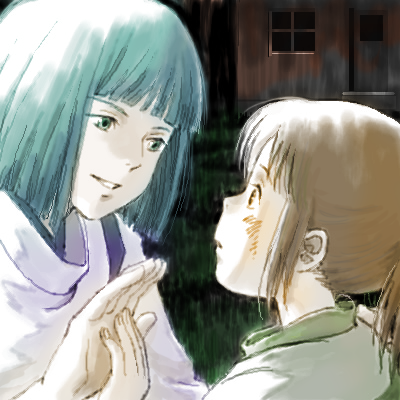 1girl, aqua_hair, bob_cut, brown_hair, dirty, face, haku, hands