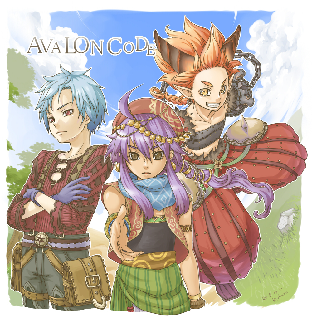 anwar, avalon_code, demon, elf, horns, pointy_ears, redhead, rempo, rex