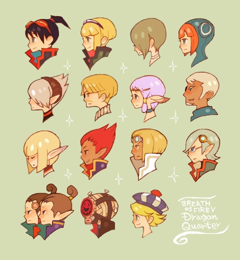 black_hair, blonde_hair, breath_of_fire, breath_of_fire_v, brown_hair, cupid, elyon, face