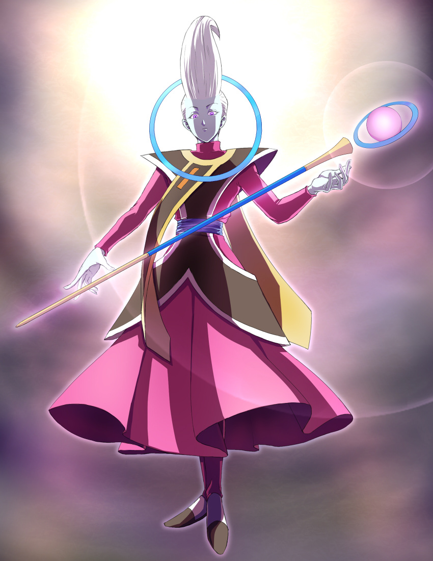 1boy, blue_skin, dragon_ball, dragon_ball_z, full_body, fuoore_(fore0042), glowing, highres