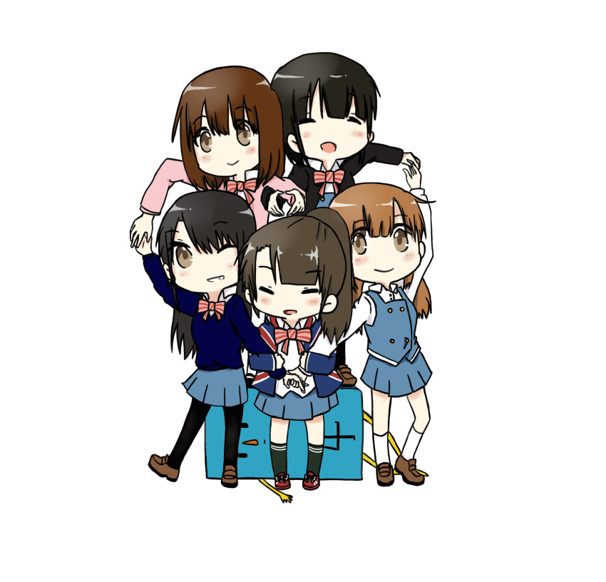 absurdres, alice_cartelet, brown_eyes, closed_eyes, highres, inokuma_youko, kin-iro_mosaic, komichi_aya