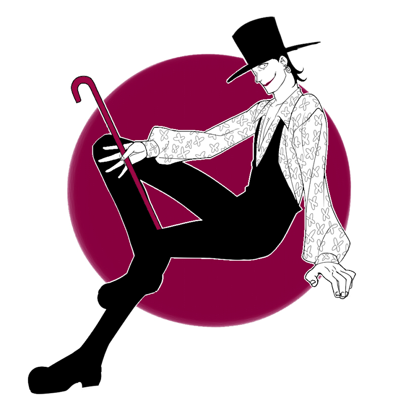 1boy, black_hair, earrings, hat, jewelry, kouya_(libera), lafitte, lipstick