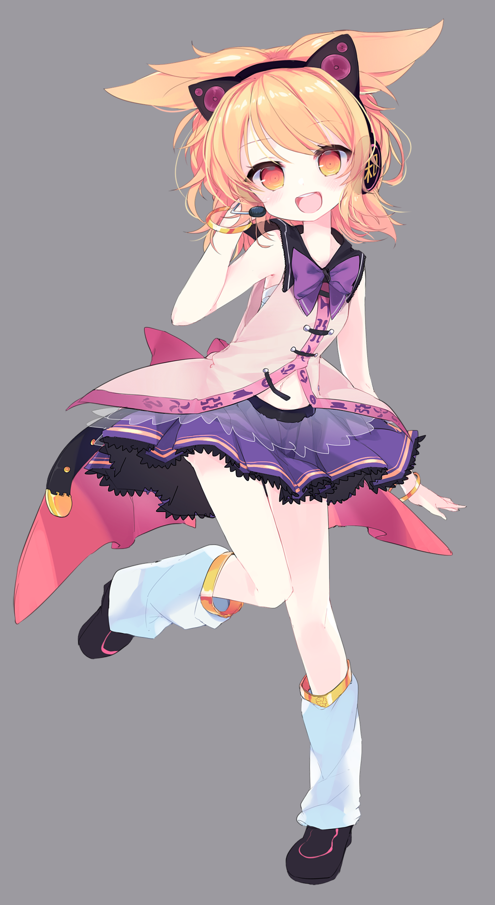 1girl, animal_ears, axent_wear, brown_eyes, brown_hair, cat_ears, dress, fake_animal_ears