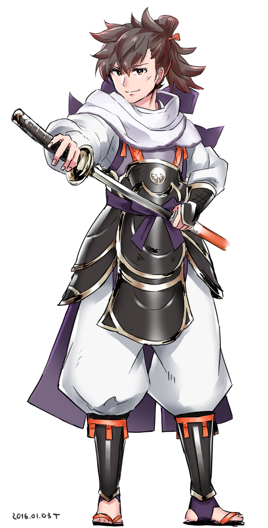 1boy, brown_eyes, brown_hair, fire_emblem, fire_emblem_if, futabaaf, highres, hinata_(fire_emblem_if)
