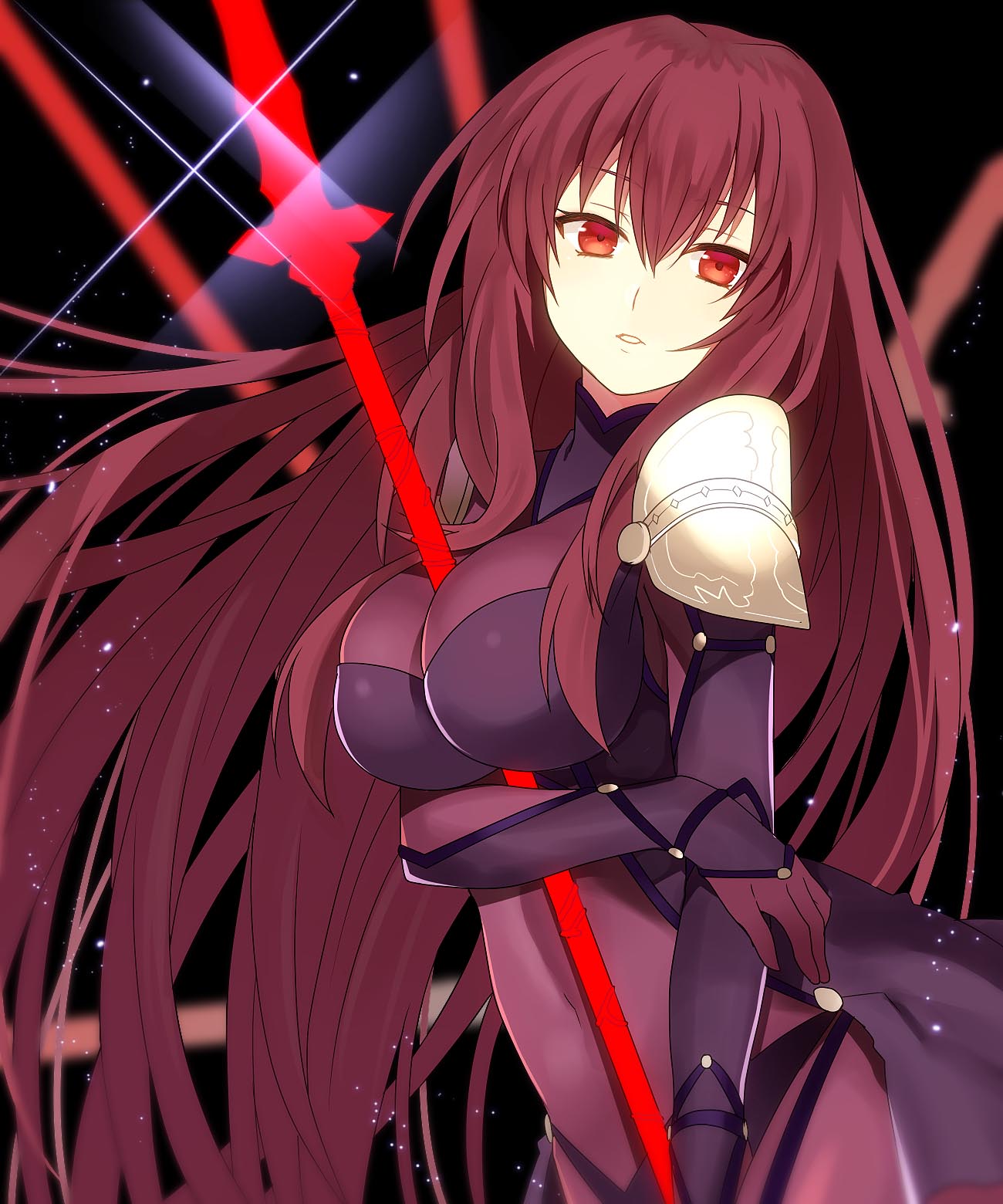 1girl, between_breasts, bodysuit, breasts, cleavage, fate/grand_order, fate_(series), highres
