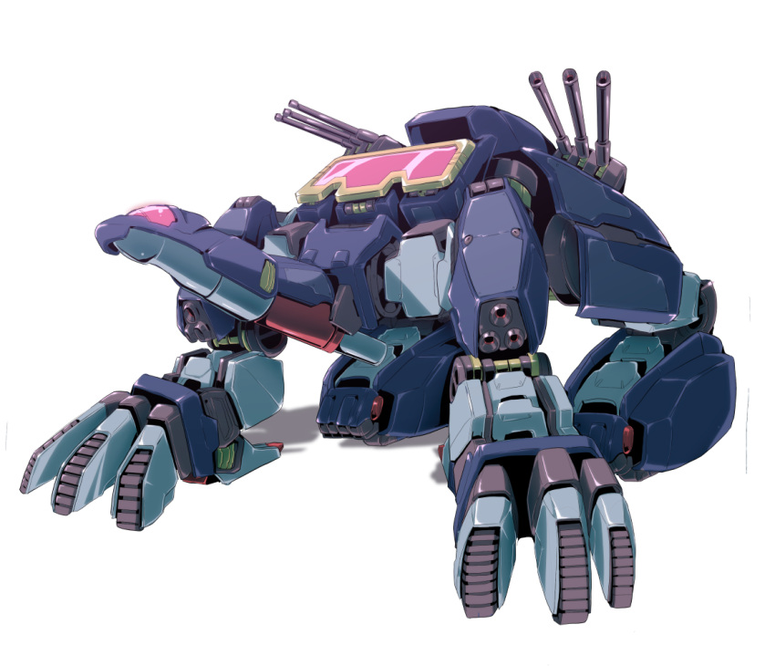 cannon, commentary_request, decepticon, glowing, glowing_eye, joints, mecha, no_humans