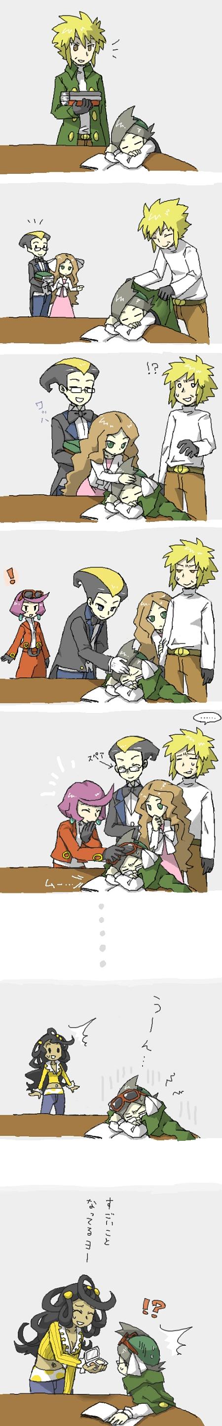 cattleya_(pokemon), comic, dahlia_(pokemon), frontier_brains, kate_(pokemon), kokuran_(pokemon), kurotsugu_(pokemon), mochiko