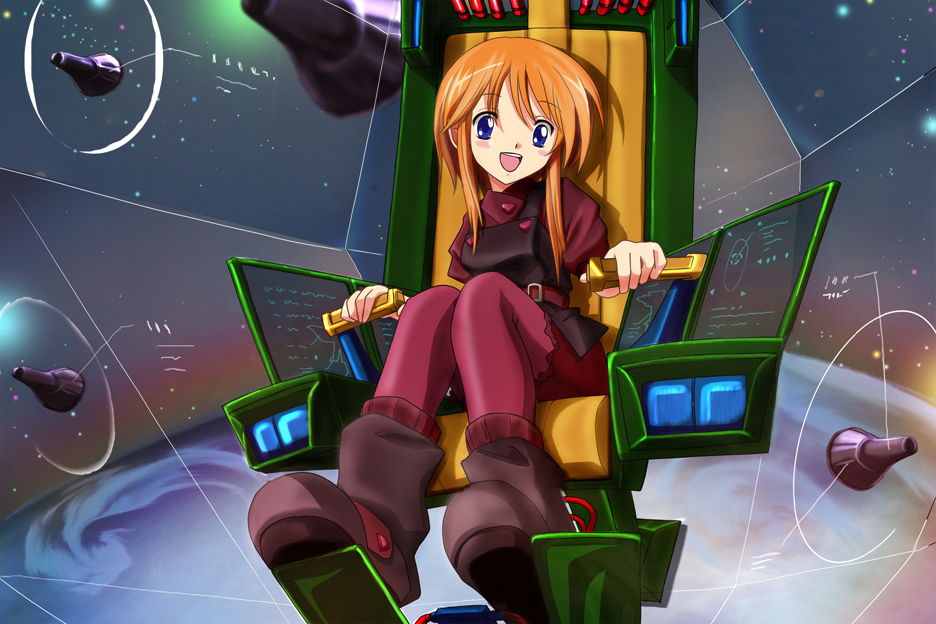 child, cockpit, elpeo_puru, fin_funnels, funnels, gundam, gundam_zz, orange_hair